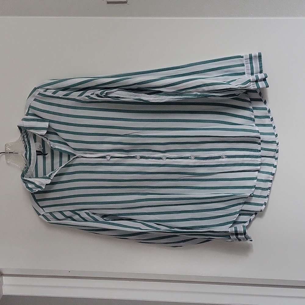 Cotton striped button down